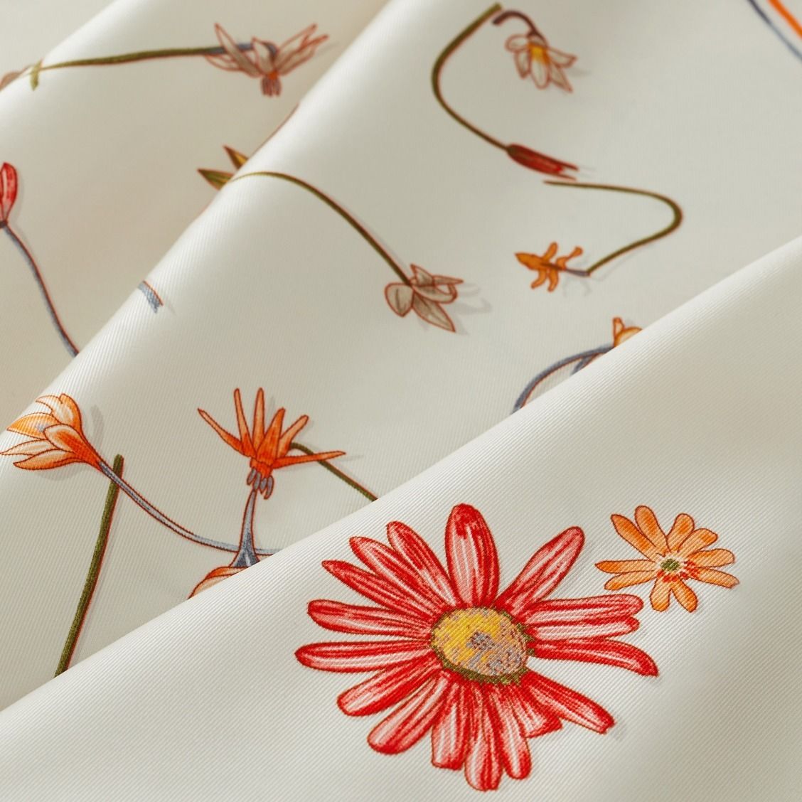 HERMES 最新作 上品スカーフ 花柄 カレ70 シルク I Like Flowers