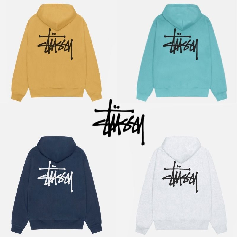 STUSSY】 ☆ BASIC STUSSY ZIP HOODIE ☆ Relaxed Fit (STUSSY