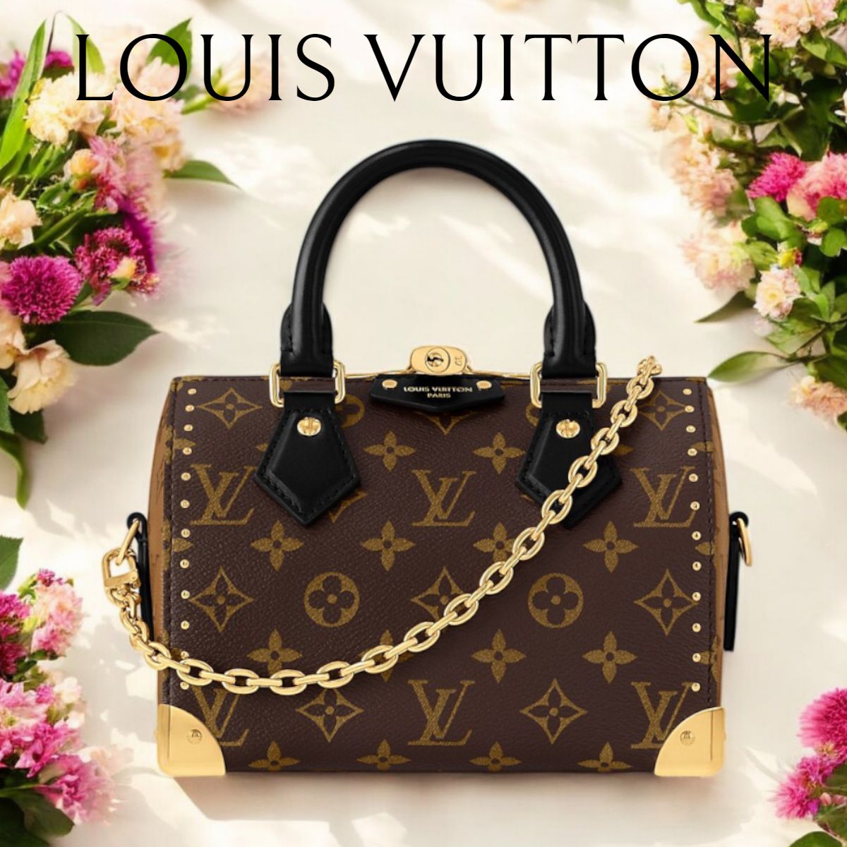 LV*スピーディートランク 20 モノグラム ハンドバッグ M13146 (Louis
