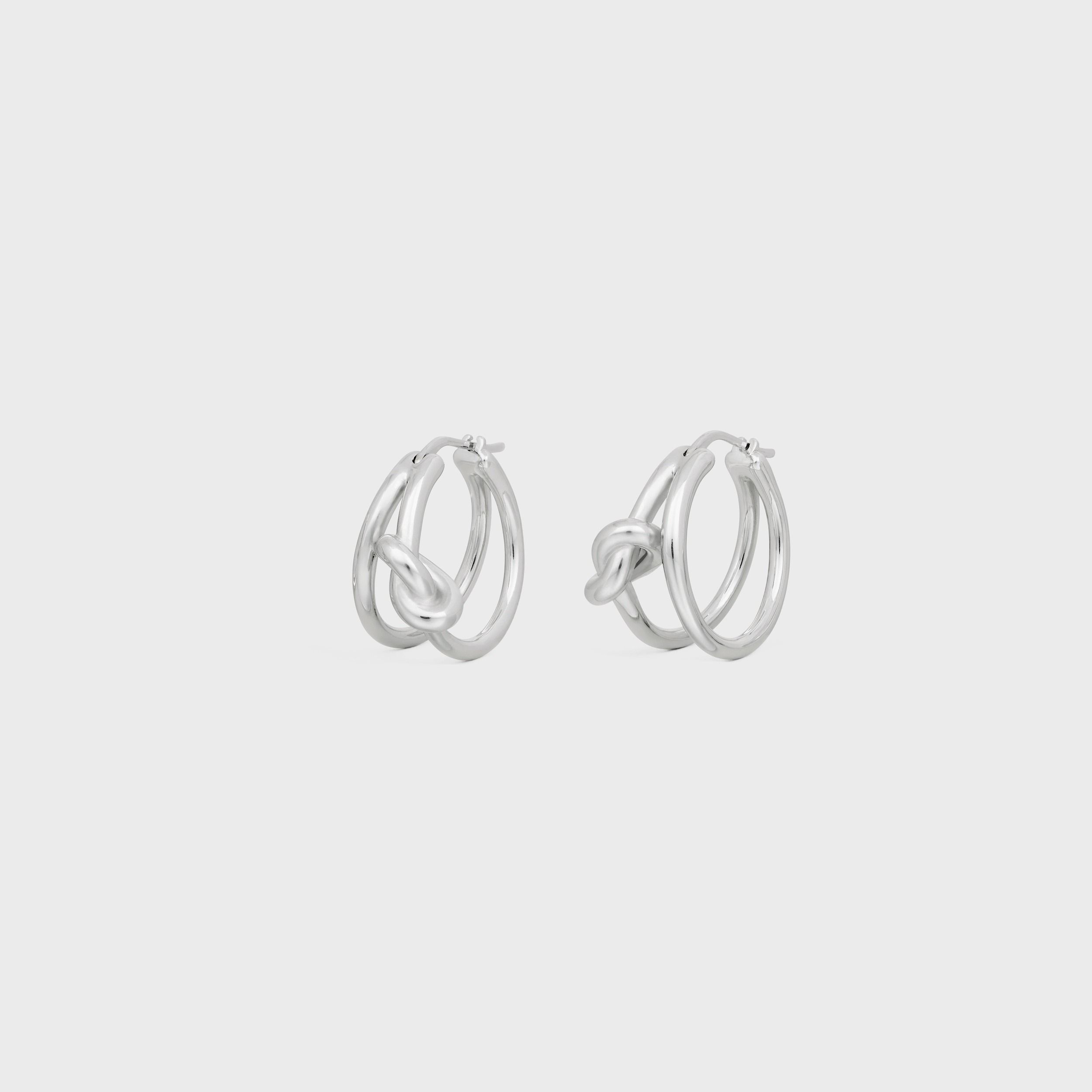 CELINE セリーヌノット ダブル フー プピアス CELINE】セリーヌ ノット