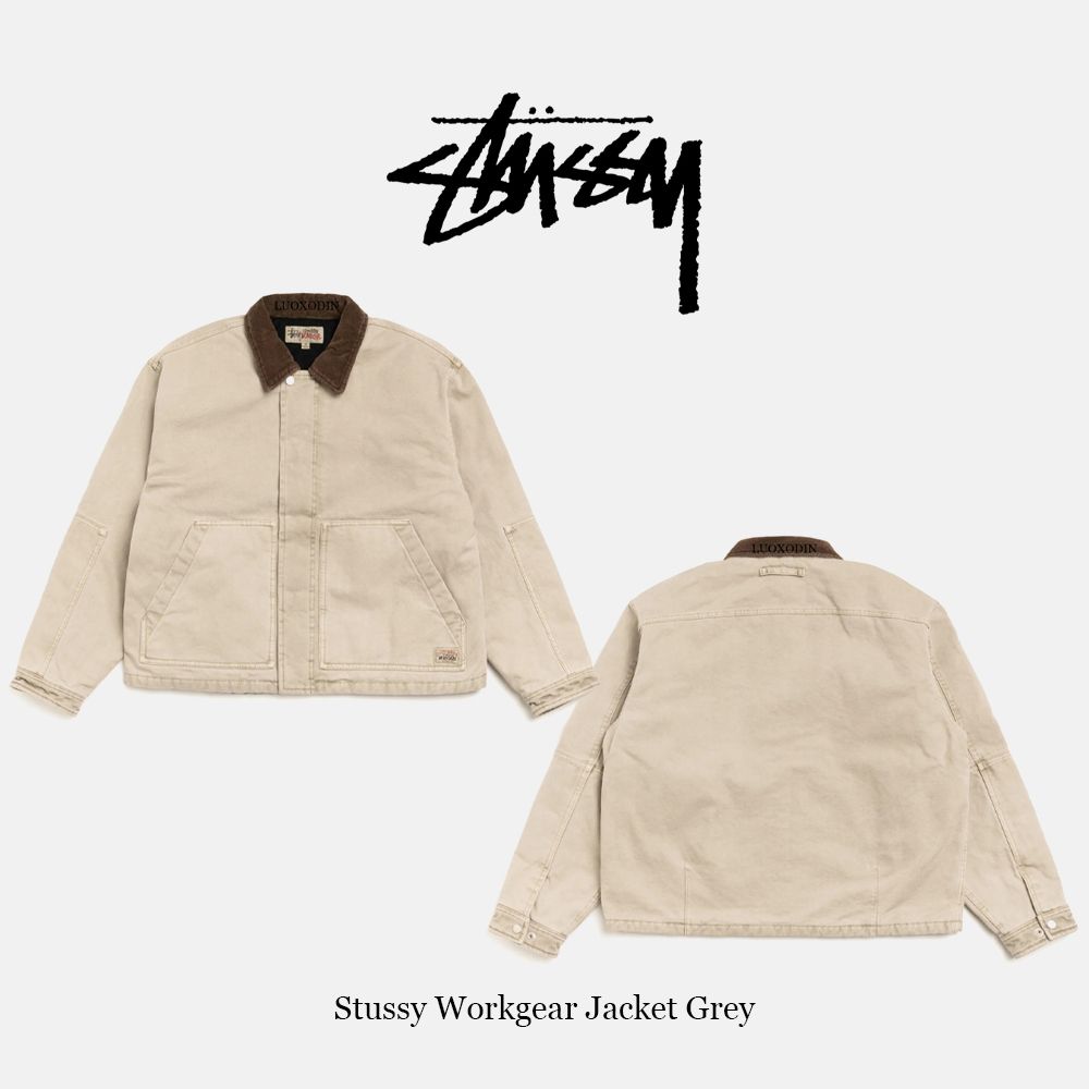 ステューシー】Stussy Workgear Jacket Grey S-XXL (STUSSY/ジャケット