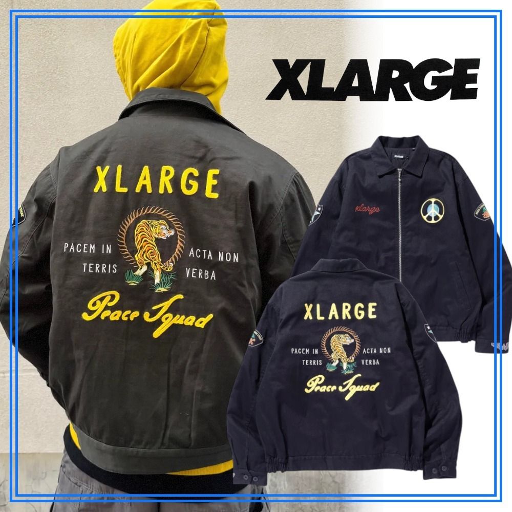 早い者勝ち XLARGE PEACE SQUAD VIETNAM JACKET デザイン◎ (X-Large
