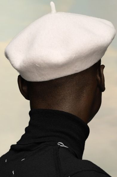 クラシックな【Maison Margiela】ヘビー ウール ベレー帽 24AW (Maison