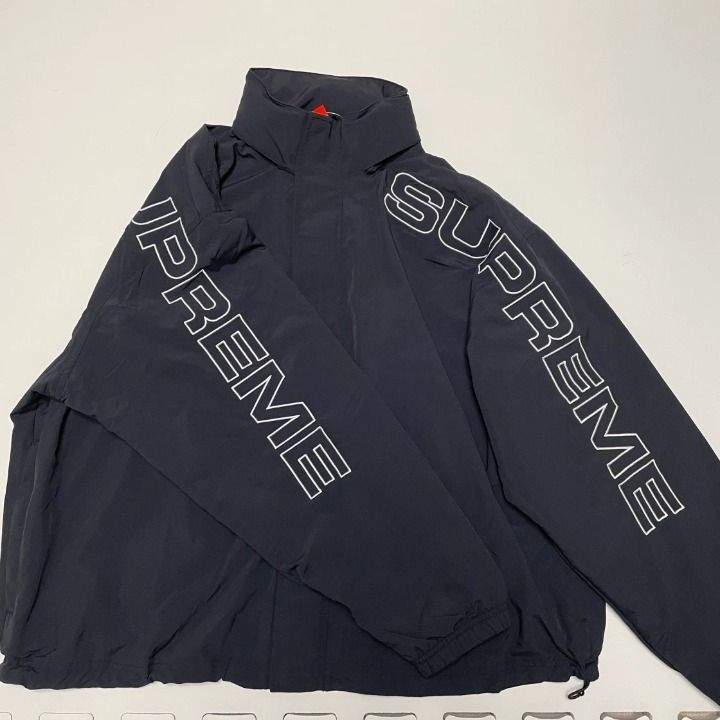 Supreme】 24FW Spellout Embroidered Track Jacket Black (Supreme