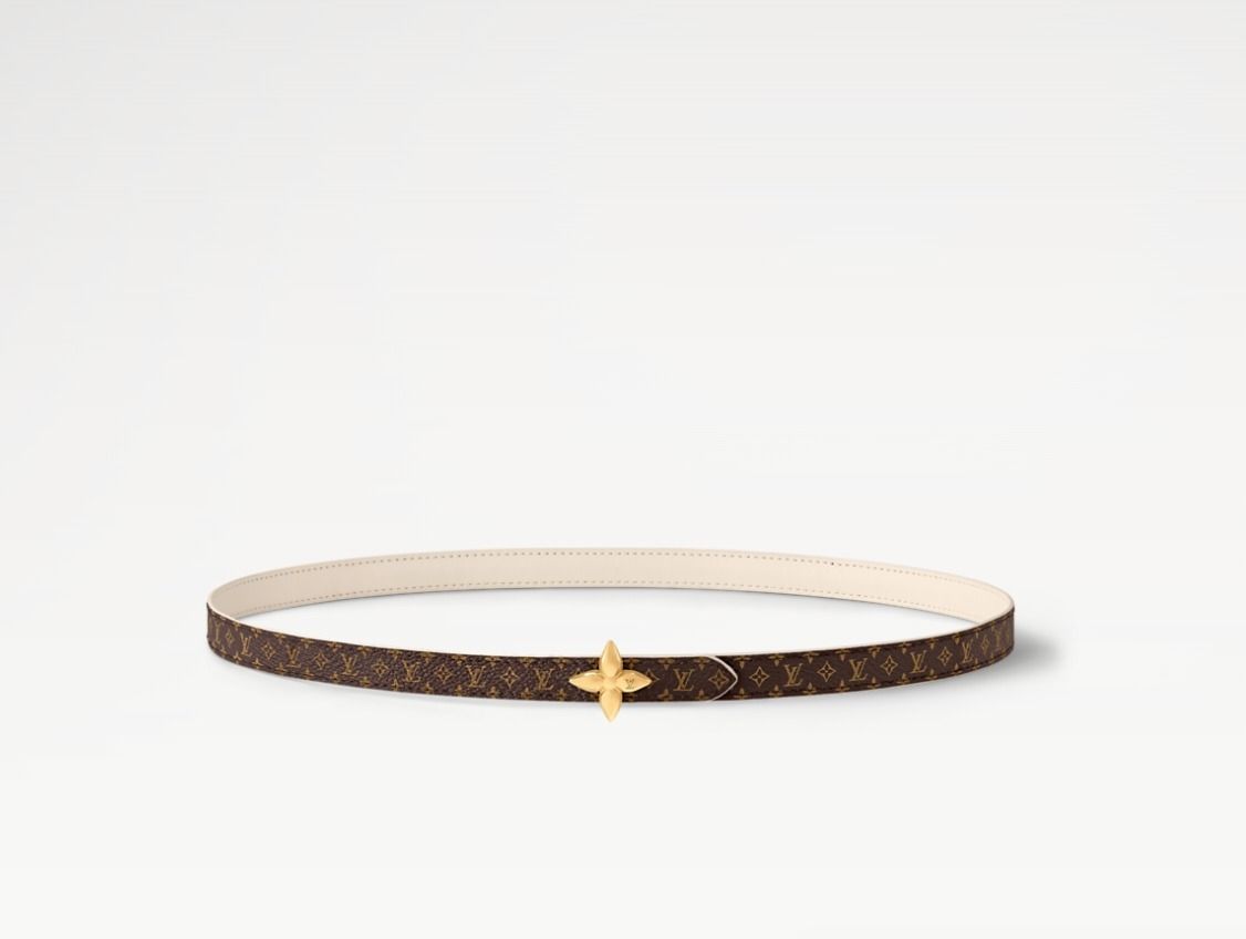 LOUIS VUITTON》ベルト LV ミニ フラワーグラム リバーシブル (Louis