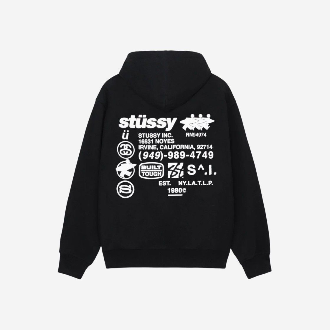 Stussy】 DNA Zip Hoodie Black (STUSSY/パーカー・フーディ) 1975038