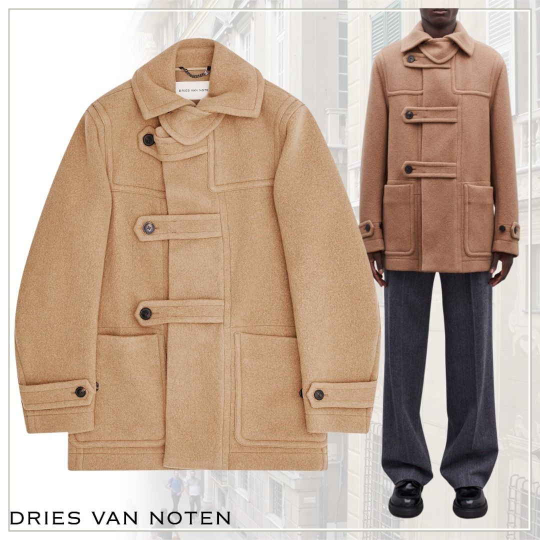 機能的でエレガント【Dries Van Noten】メンズダッフルコート (Dries