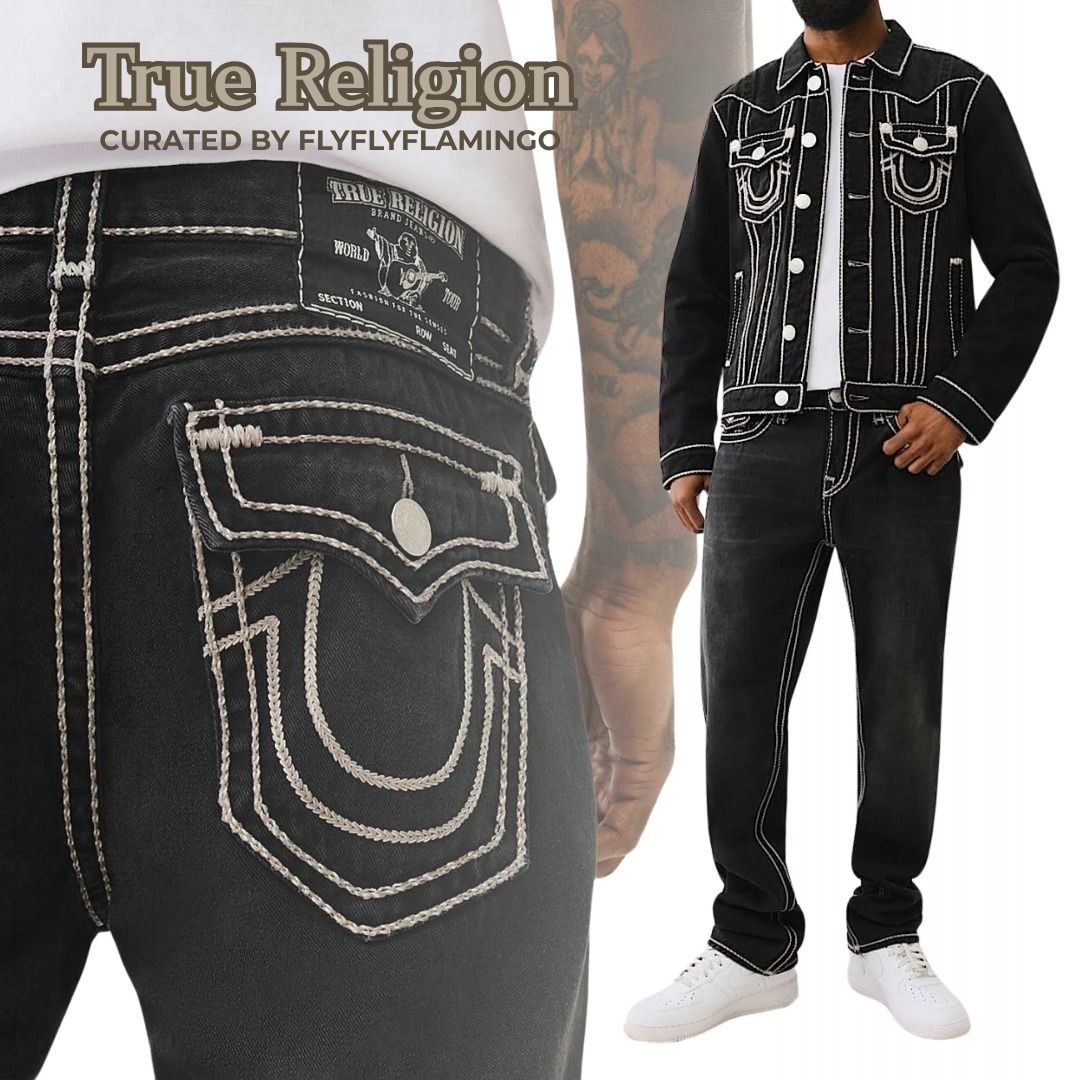 TRUE RELIGION】ロープステッチ♪RICKY ストレート ジーンズ (TRUE