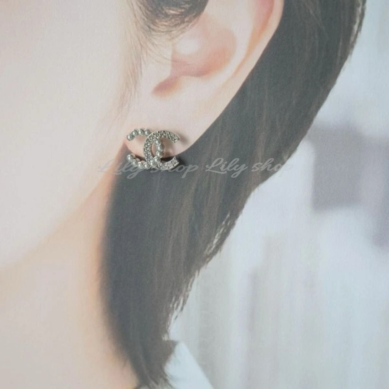 可愛い☆ CHANEL シャネル クリスタルパール ピアス (CHANEL/ピアス
