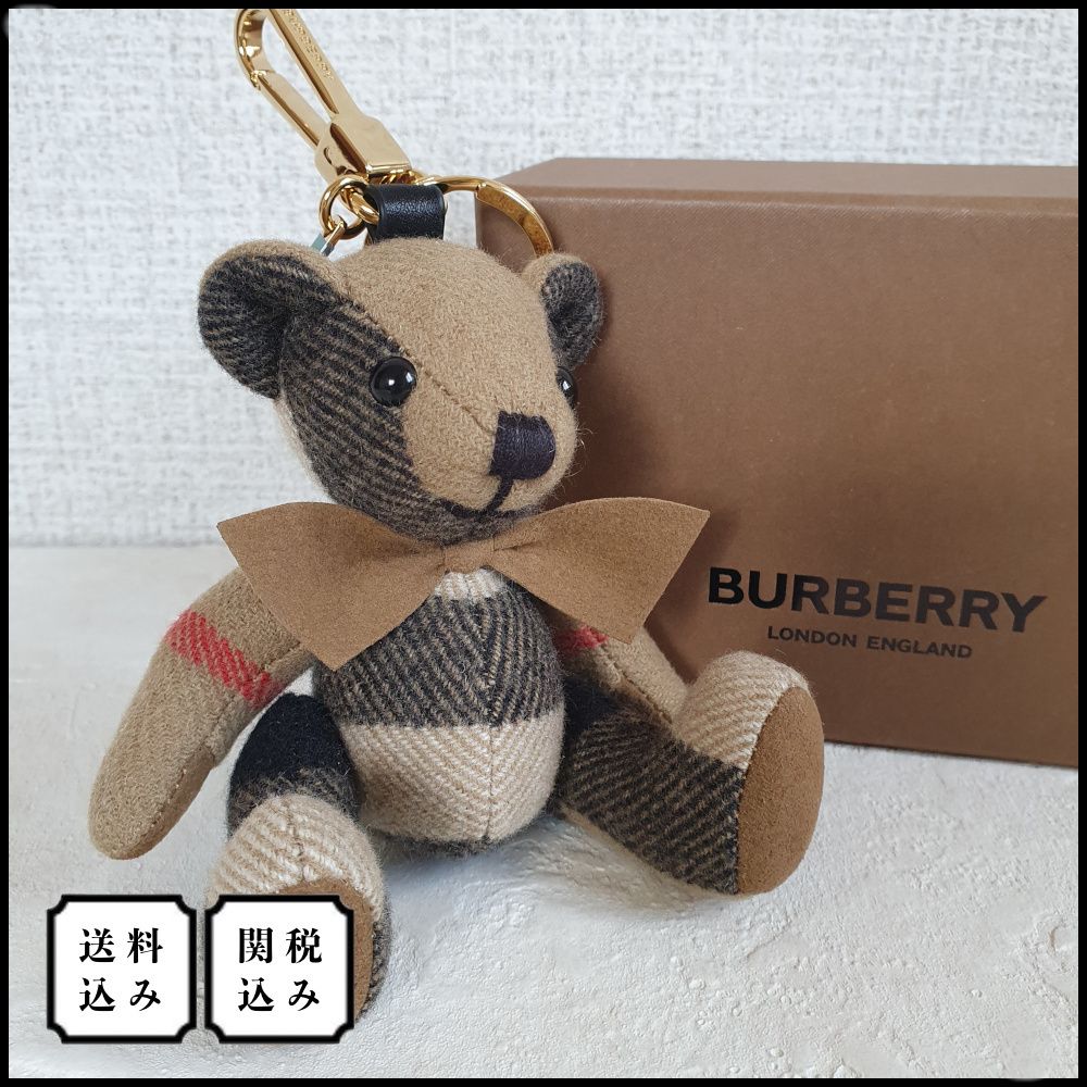 関税込】BURBERRY トーマスベア キーリングバッグチャーム (Burberry