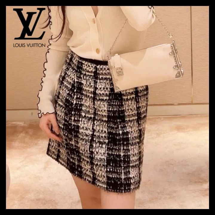 ☆大人高級感☆ルイヴィトン ツイードミニスカート (Louis Vuitton