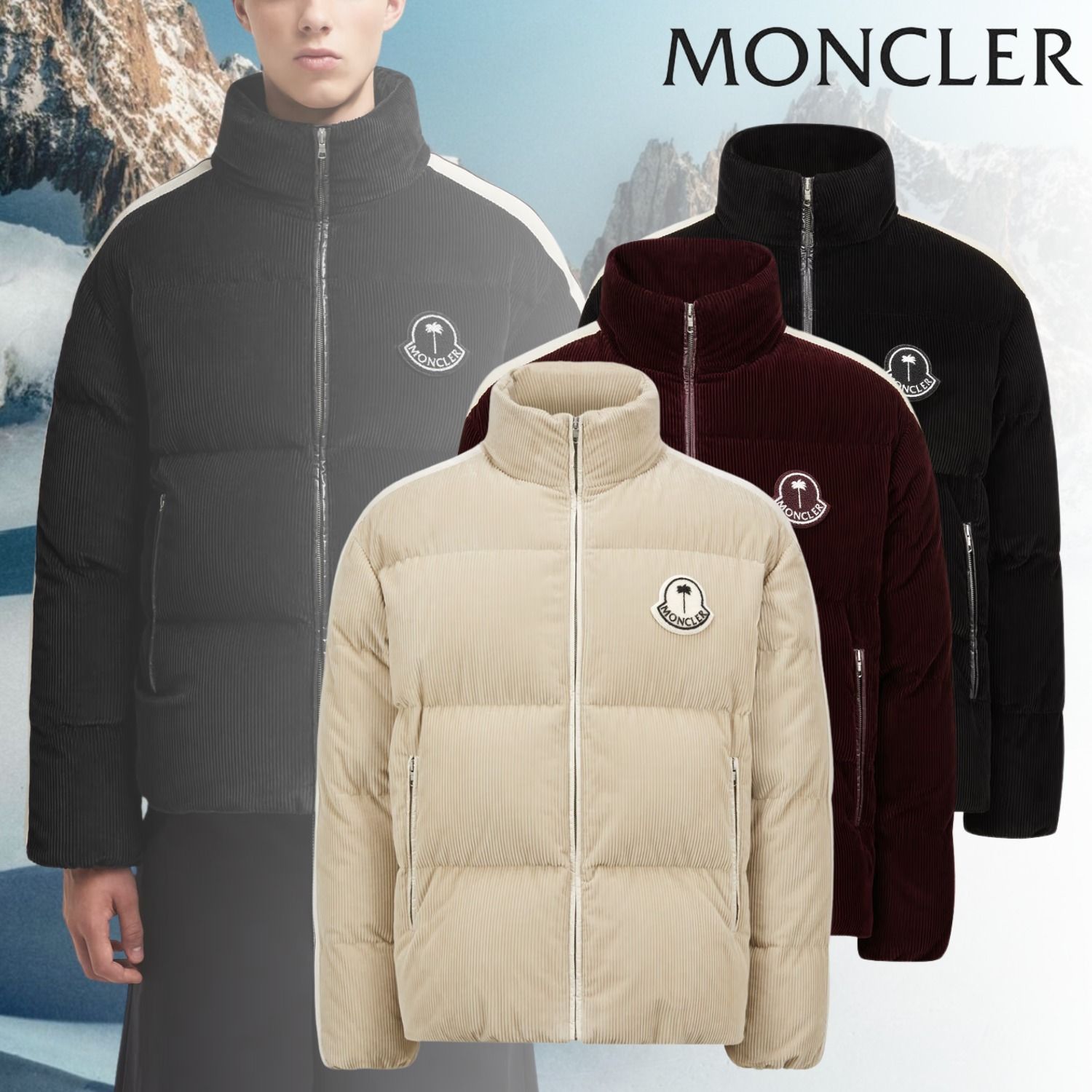 MONCLER Palm Angels モンクレール Abrolhos ダウンジャケット
