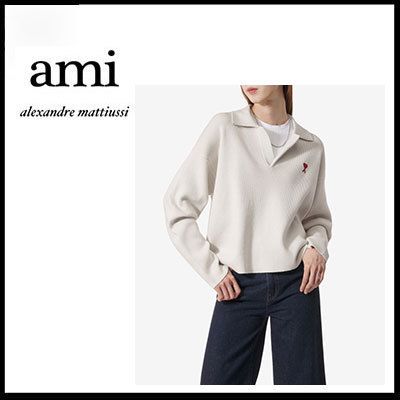 アミ) AMI ポロニット UPL346 KN0042 (AMI PARIS/ニット・セーター