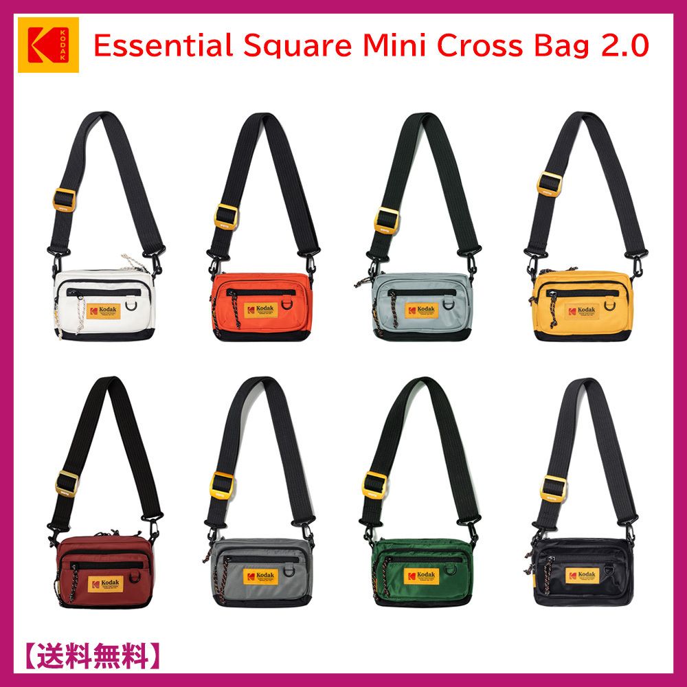 人気☆KODAK☆Essential Square Mini CrossBag 2.0 クロスバッグ
