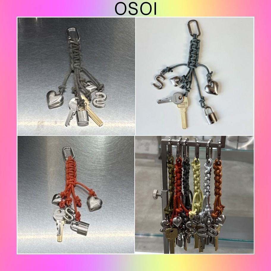 OSOI】韓国人気☆ROPE KEY RING (OSOI/キーホルダー・キーリング