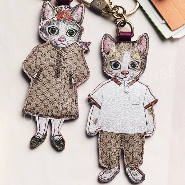 限定 GUCCI グッチ 人気 ヒグチユウコ ネコ キーリング/チャーム