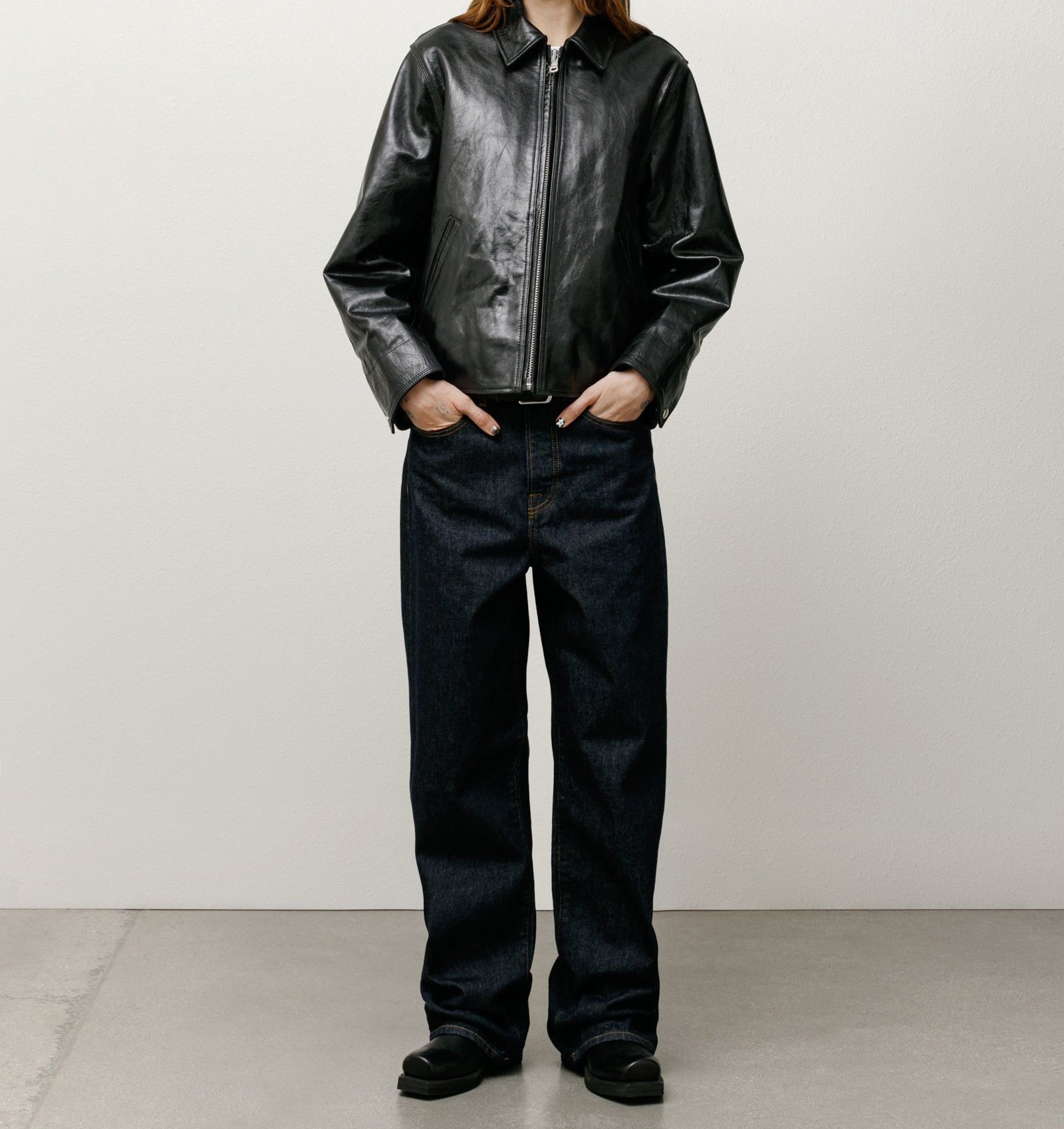 STUSSY】 Leather Garage Jacket Black -25SS (STUSSY/レザー
