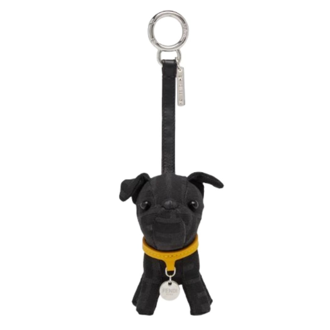 FENDI フェンディ ITO FF バッグ チャーム キーリング 犬 黒 (FENDI
