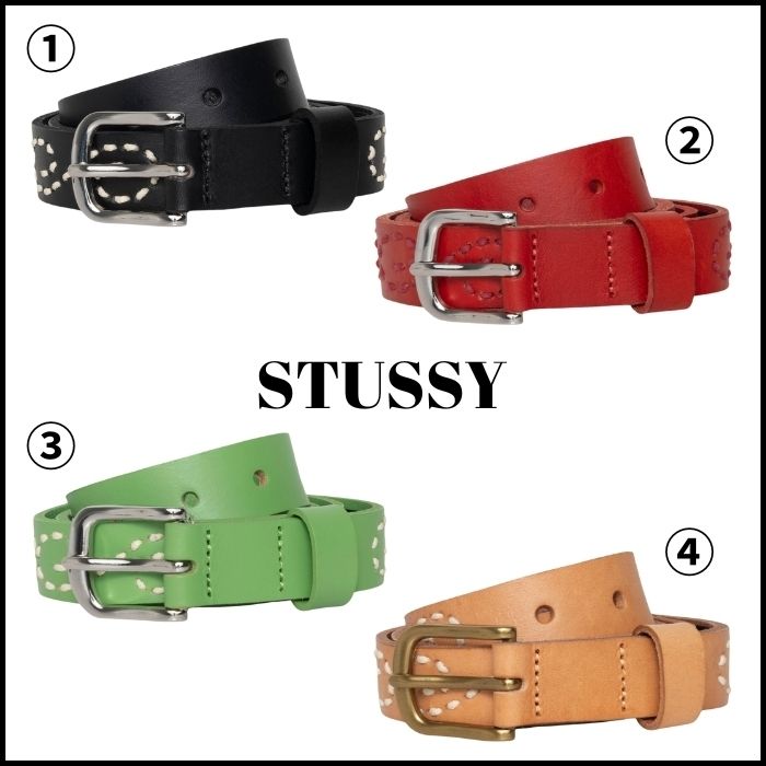 小物 STUSSY EMBROIDERED S BELT L-XL stussy EMBROIDERED S BELT