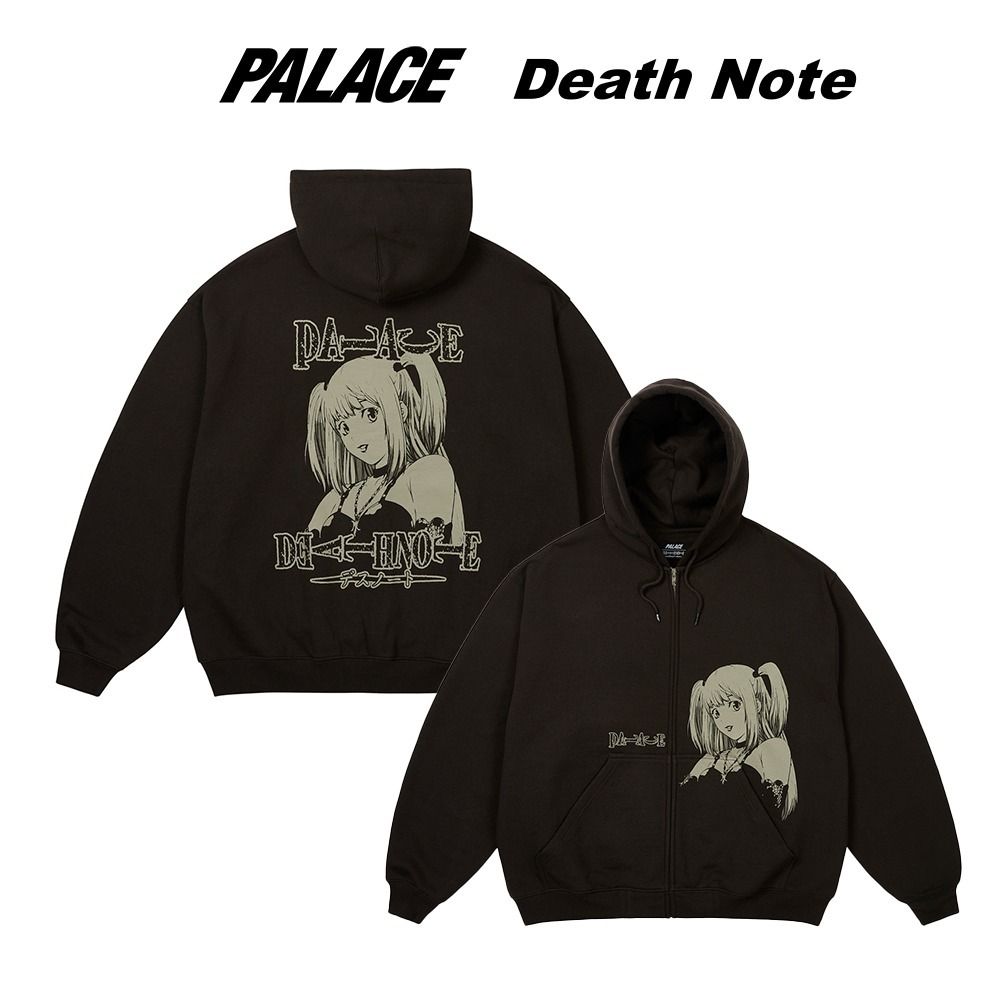 Palace x Death Note】 Misa Zip Hood Black - 25SS (Palace