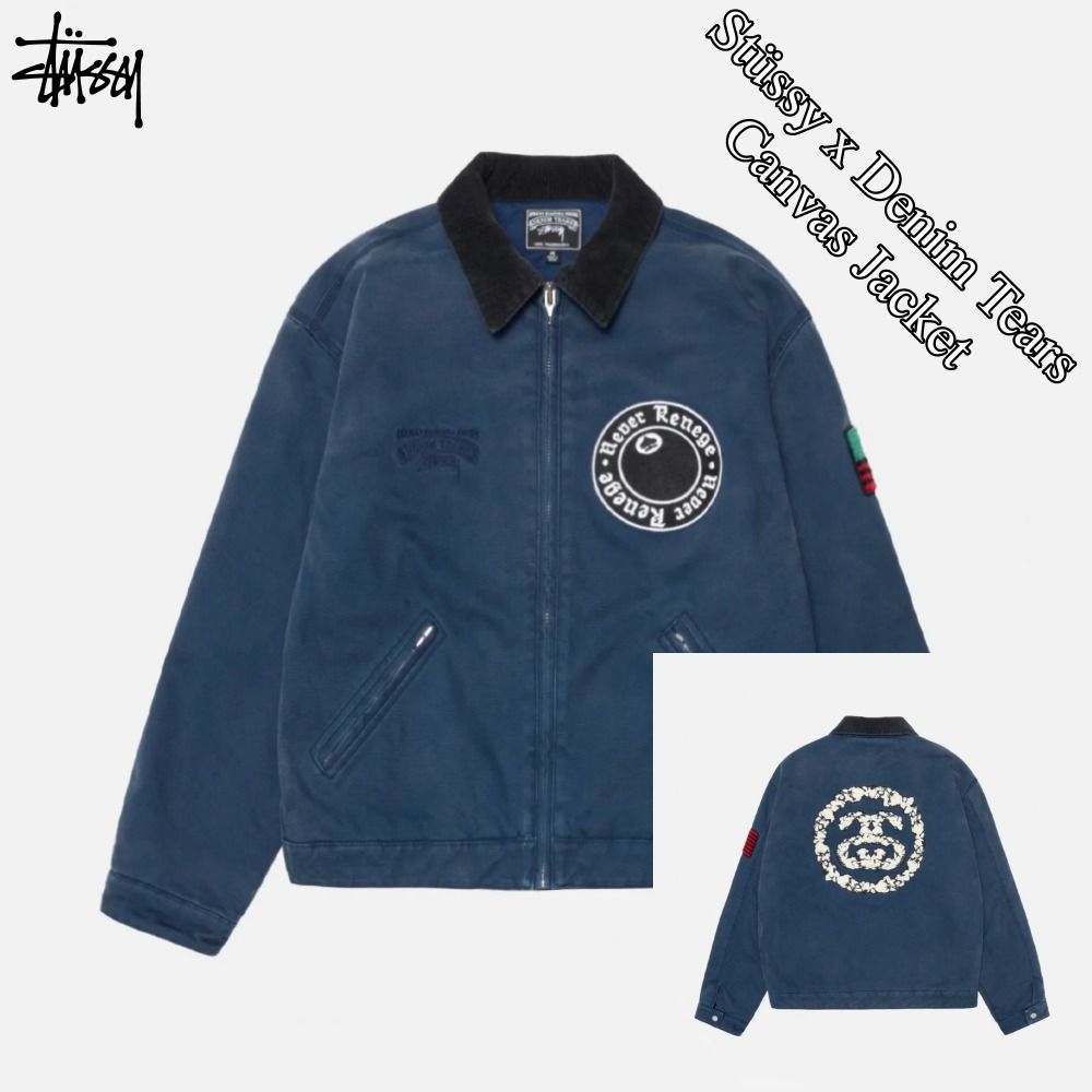 Stussy x Denim Tears』Canvas Jacket☆Blue☆25SS☆ (STUSSY