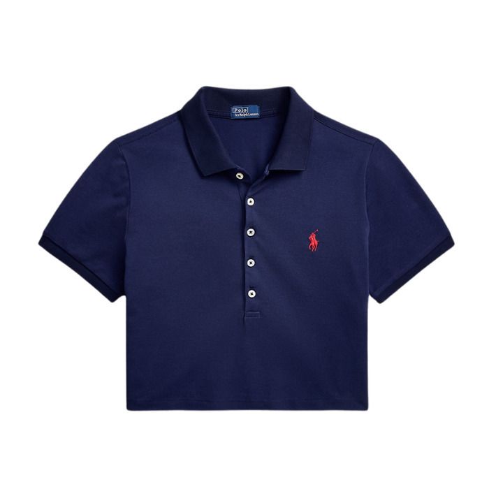 POLO RALPH LAUREN】ストレッチ ピケ クロップド ポロシャツ (POLO