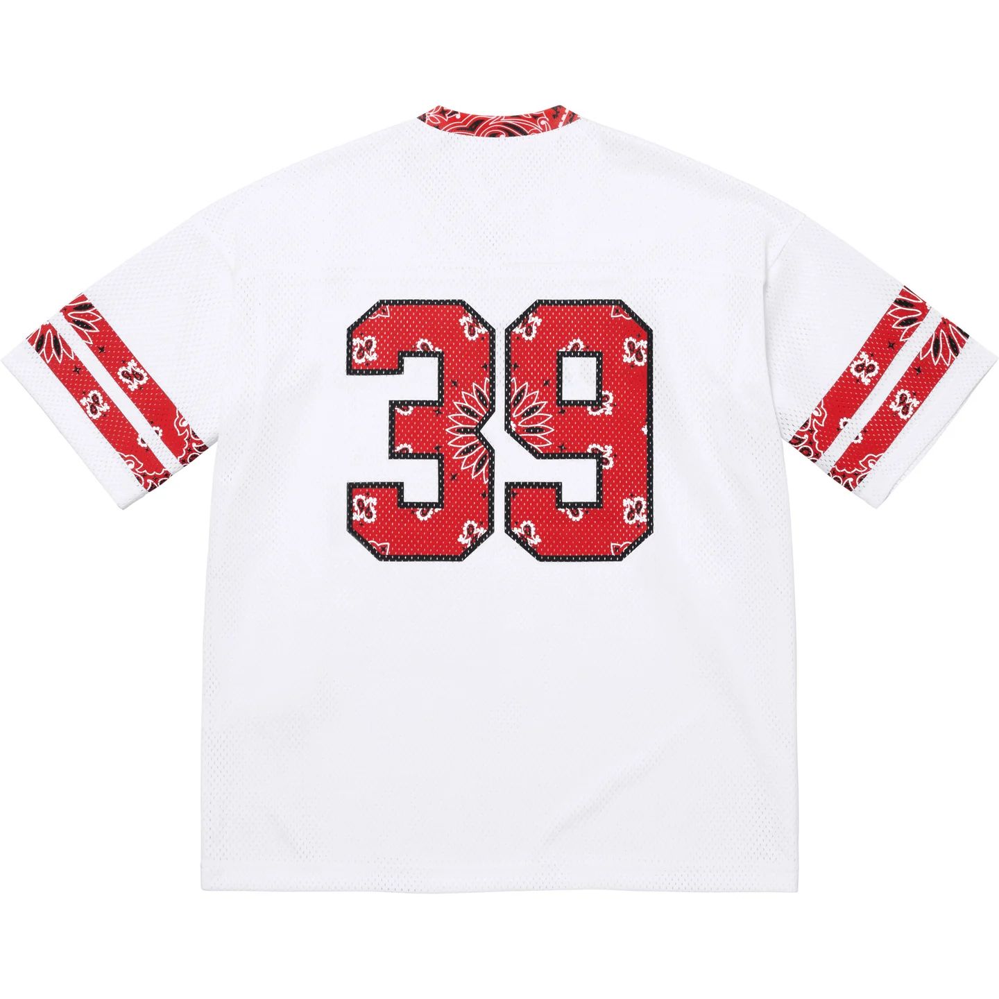 Supreme】Bandana Football Jersey White - 25SS メッシュTee (Supreme