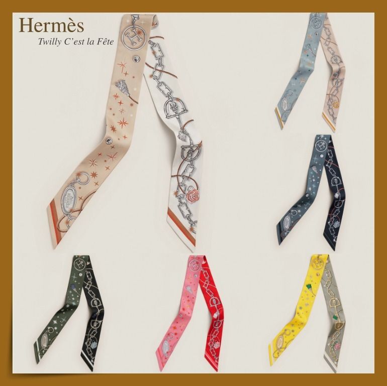 HERMES】人気の野村大輔氏デザイン☆ツイリー C'est la Fete (HERMES