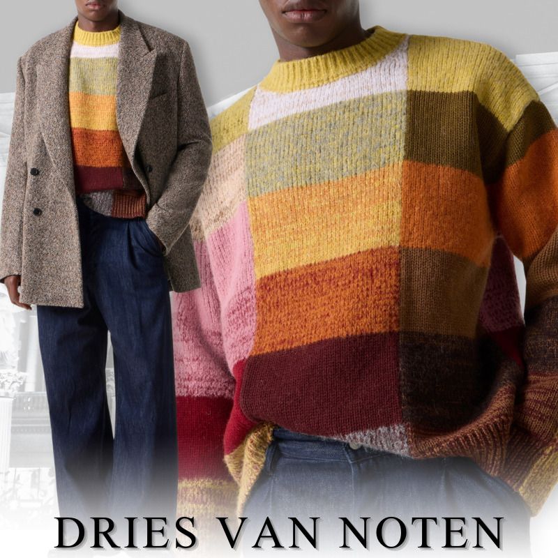 DRIES VAN NOTEN ドリスヴァンノッテン セーター パッチワーク風