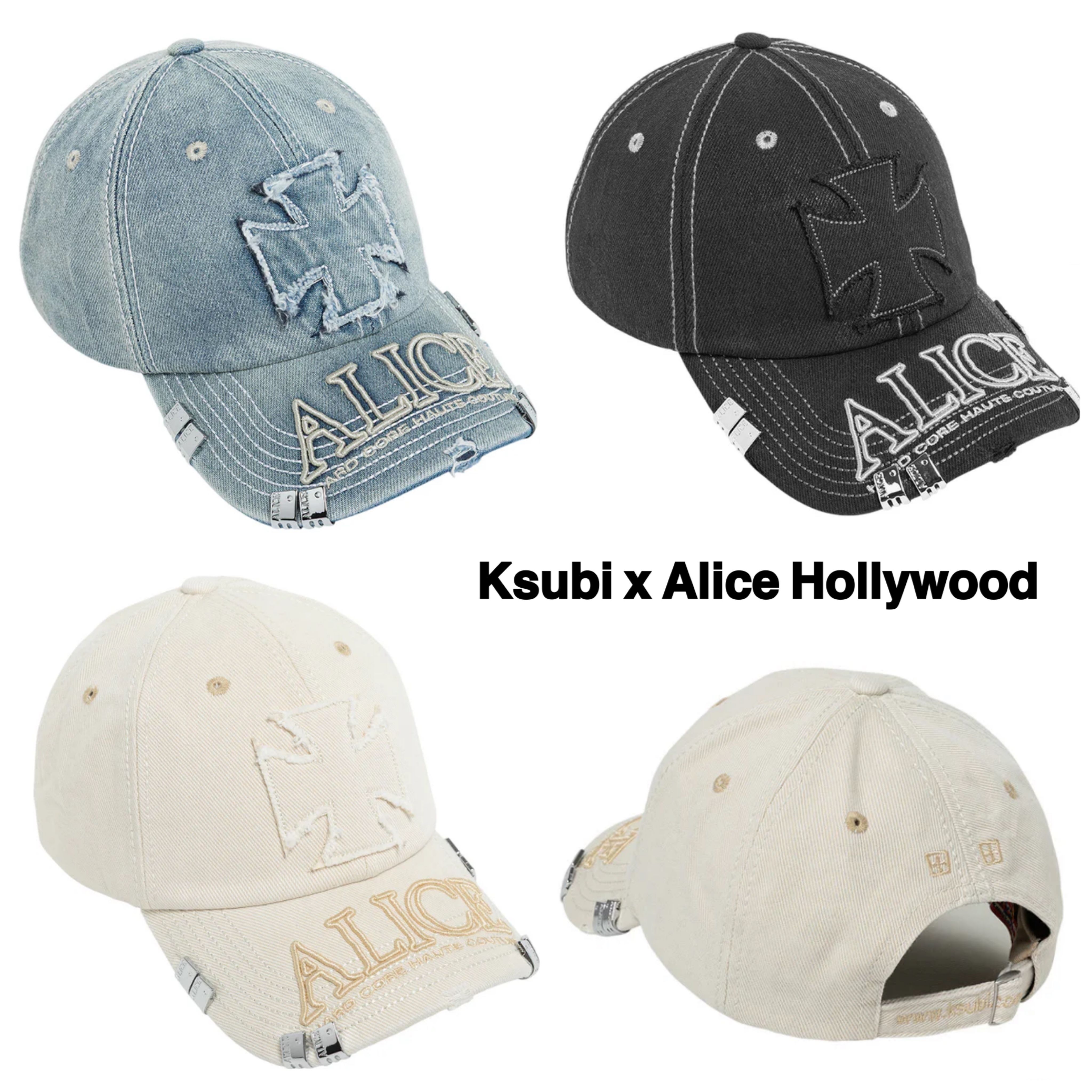 KSUBI】× Alice Hollywood コラボデニムキャップ (KSUBI/キャップ