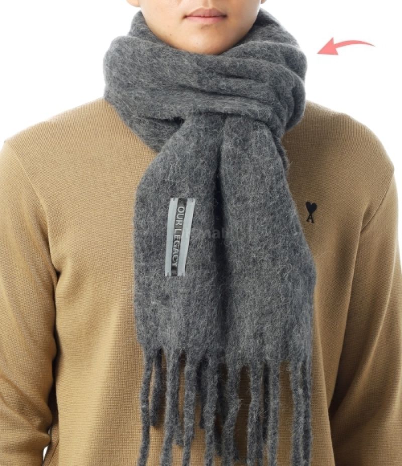 OUR LEGACY｜ (ESTATE SCARF Phantom Fuzzy Alpaca (A4258EP (OUR