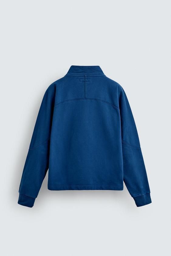 ZARA】CHAMPION X ZARA ジッパーネック スウェットシャツ (ZARA