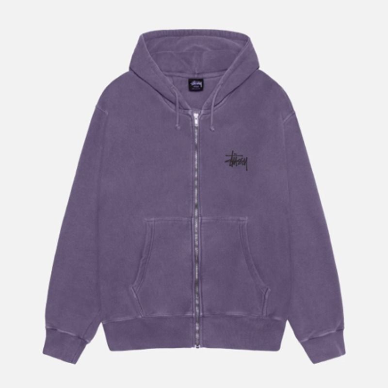 STUSSY】BASIC STUSSY ZIP HOODIE PIGMENT DYED (STUSSY/パーカー
