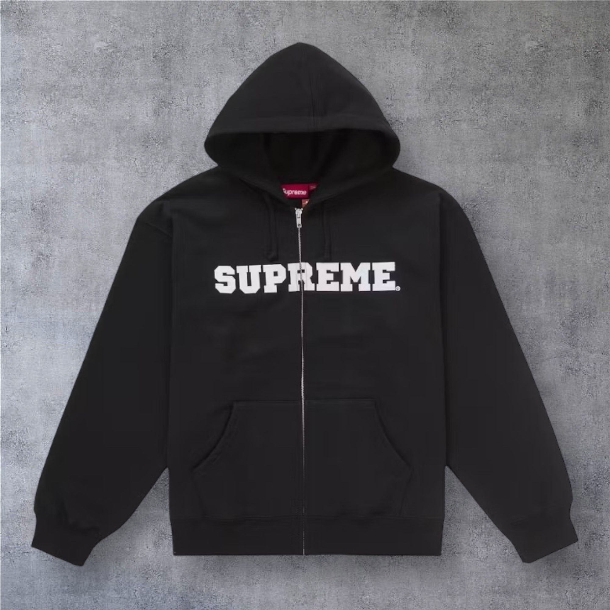 2025FW】Supreme Collegiate Applique ZipUp Hood Sweatshirt (Supreme