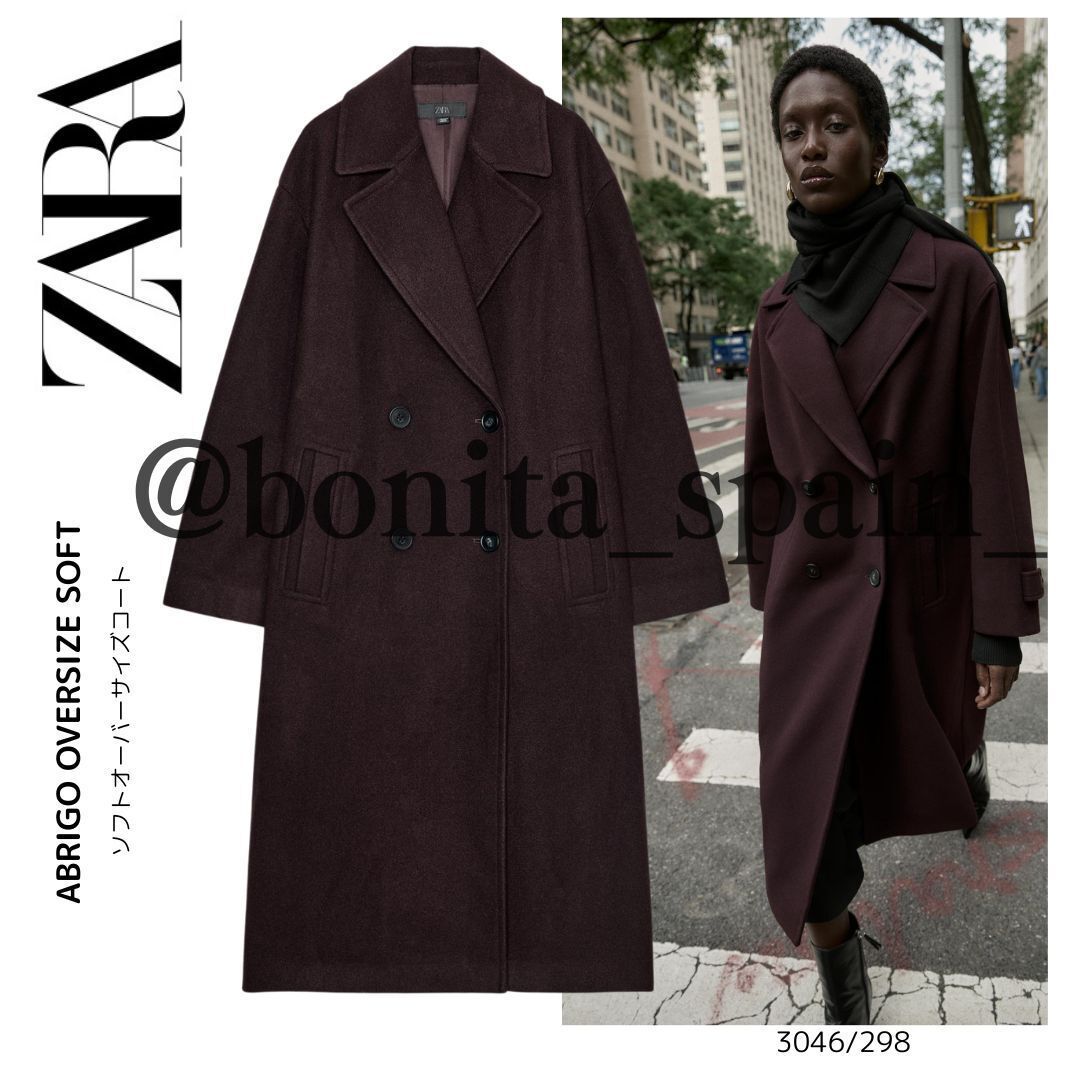 ZARA】ソフトオーバーサイズコート 3046/298 (ZARA/コート) 124464321