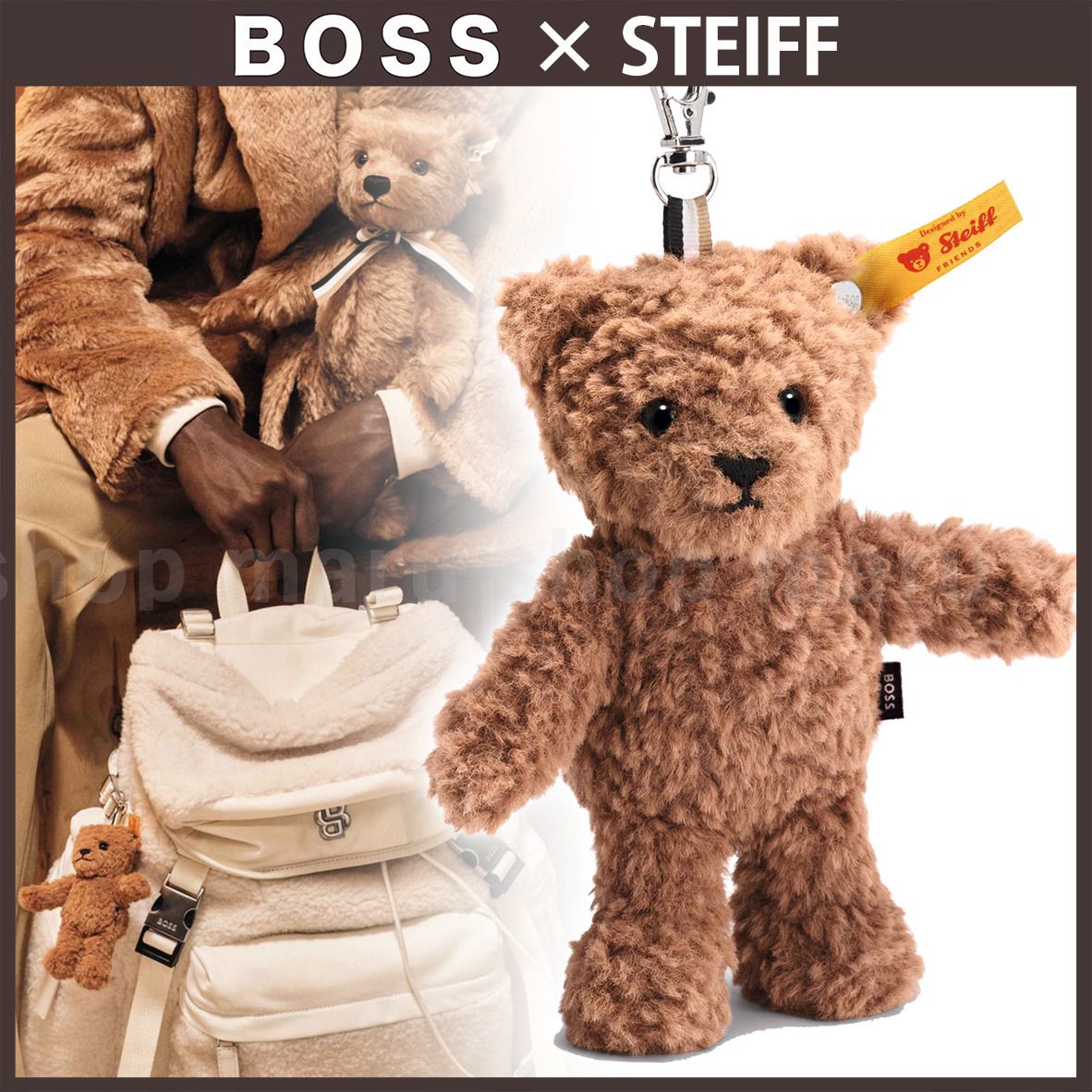 HUGO BOSS◇BOSS x Steiff ベラミー テディベア キーチェーン (Hugo