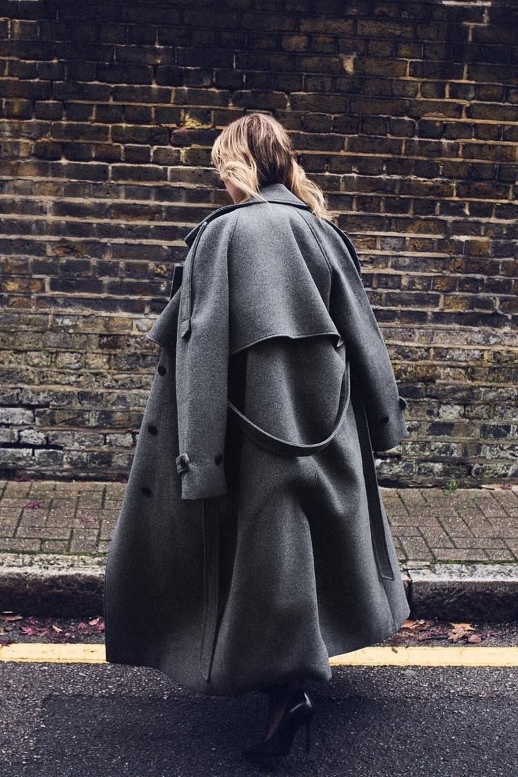 ZARA】ダブルブレストコート ベルトとループ付き (ZARA/コート) 1255