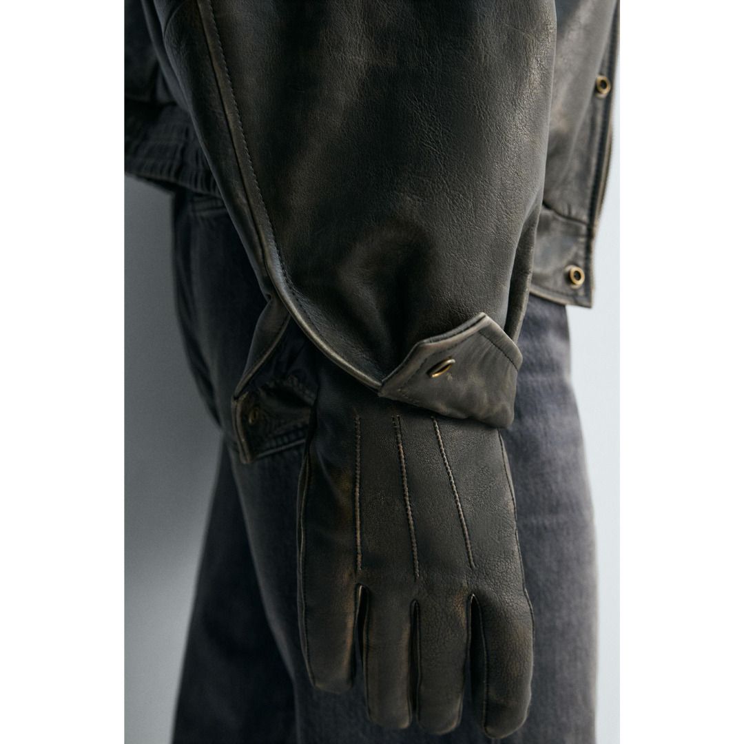 ZARA］レザーグローブ リミテッドエディション (ZARA/手袋) 4284/303