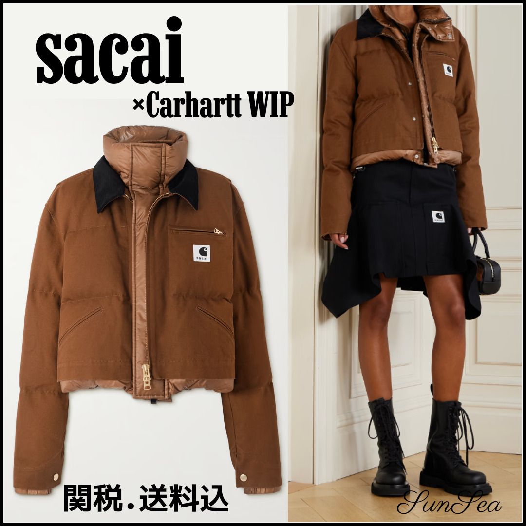 関税送料込【sacai】x Carhartt WIPコラボ ダウンジャケット (sacai