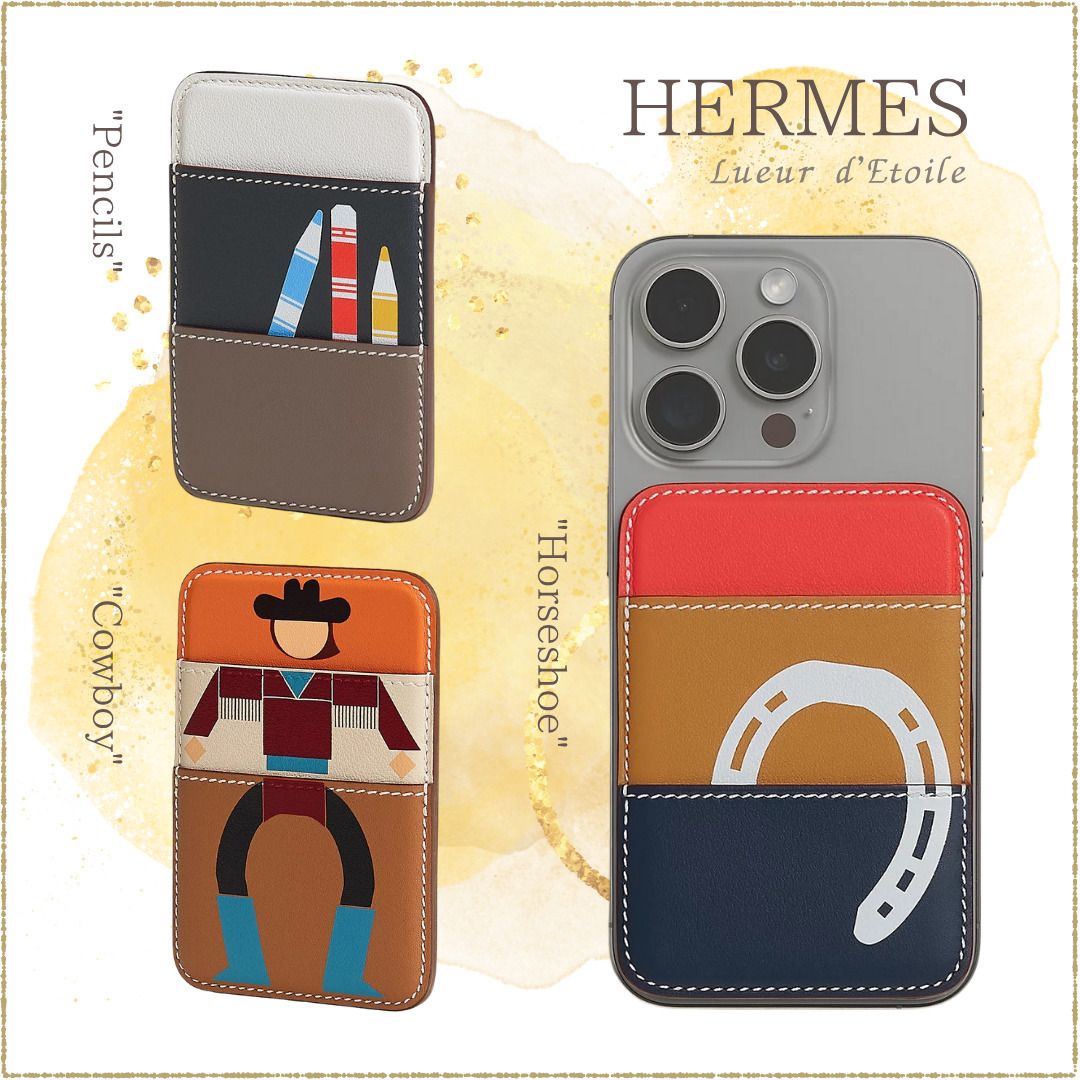 スマホカードホルダー】HERMES MagSafe Card Holder (HERMES/カード