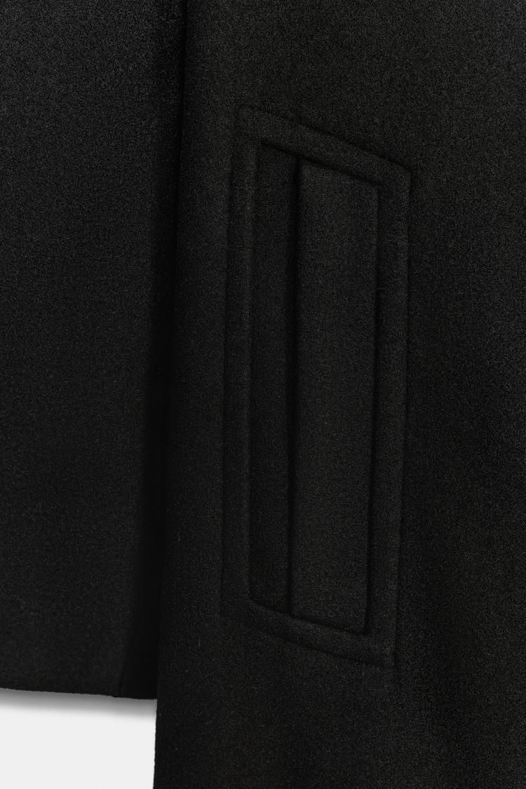 ZARA】ソフトオーバーサイズコート ブラック | 3046/298/800 (ZARA