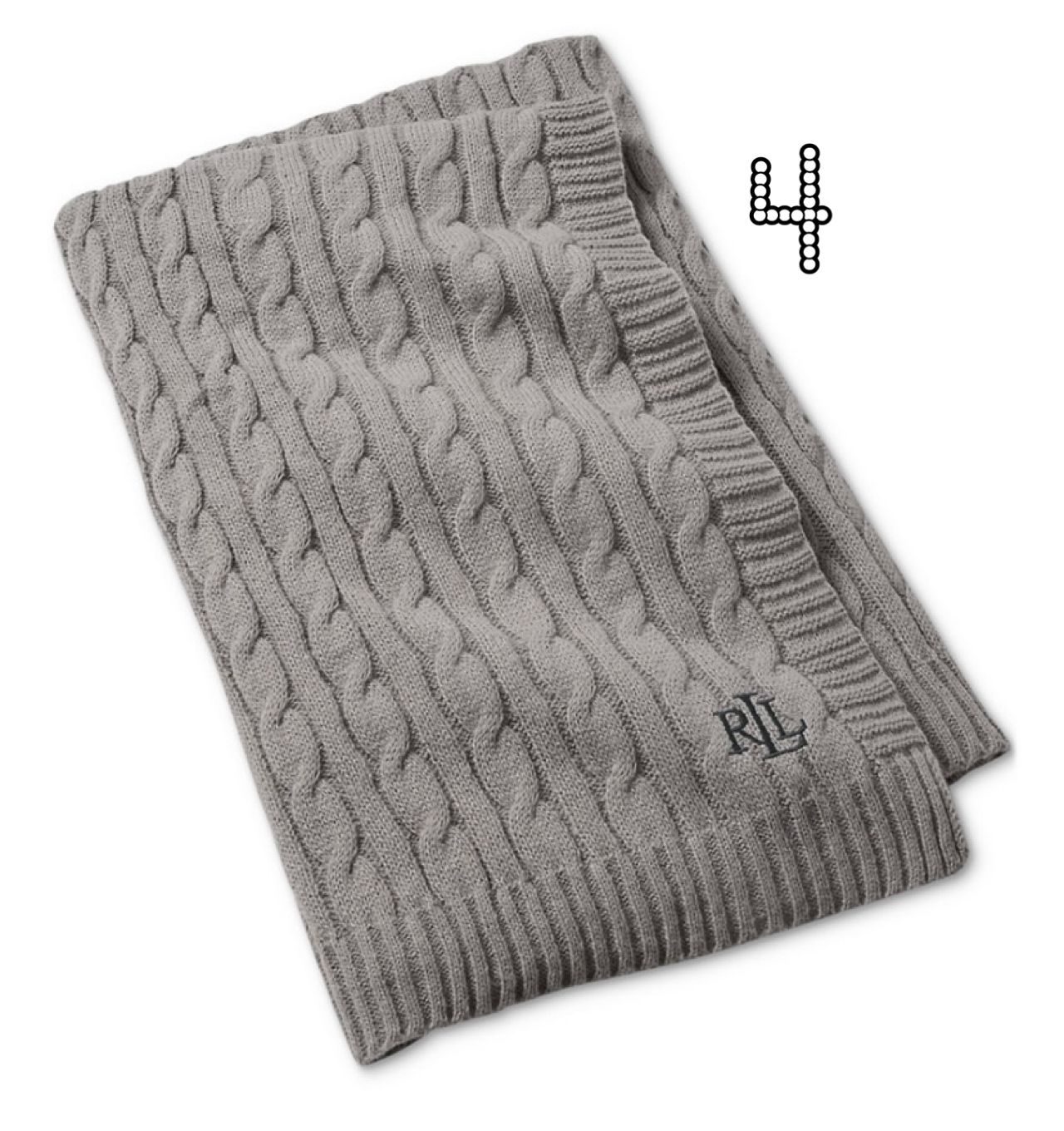 NEW☆Ralph Lauren☆ケーブルニット ブランケット (Ralph Lauren
