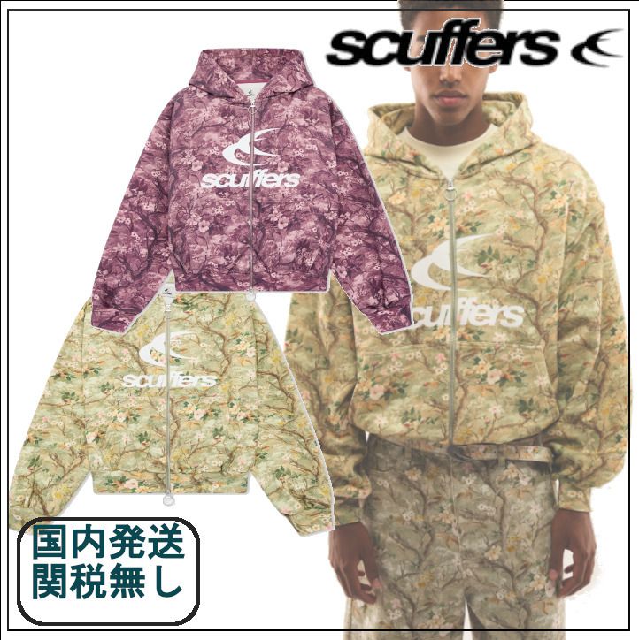 かっこいい☆国内発送☆SCUFFERS Real Flower Burgundy Zipper