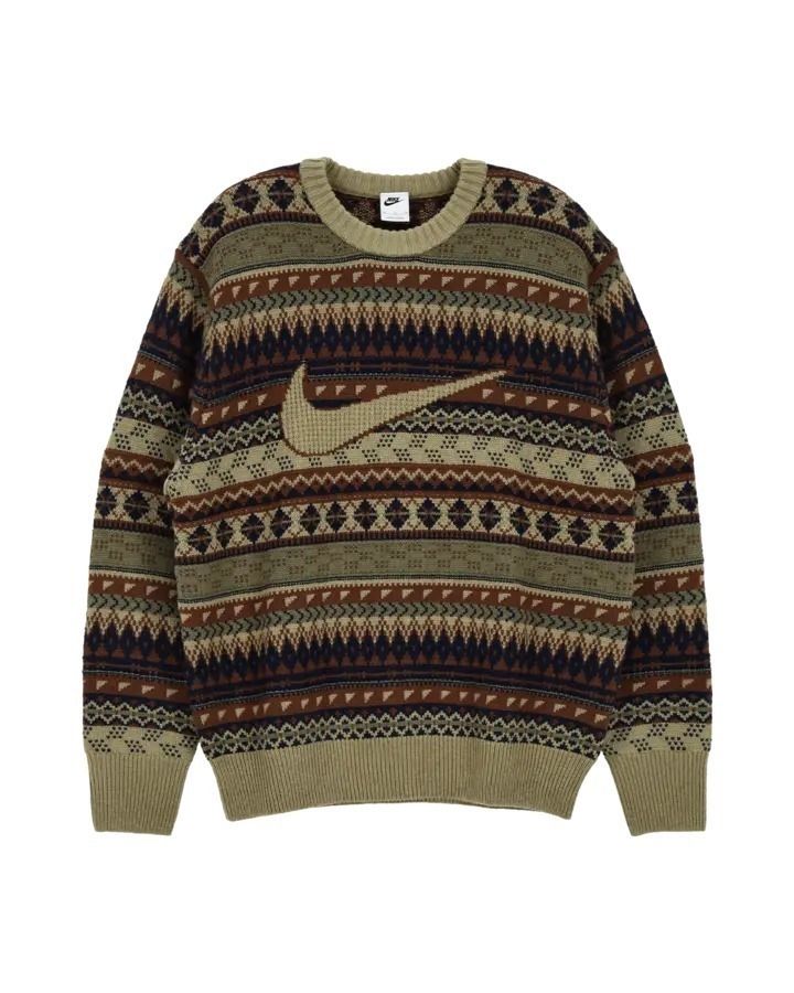 Nike ナイキ Life Fair Isle Swoosh Sweater ニット (Nike/ニット