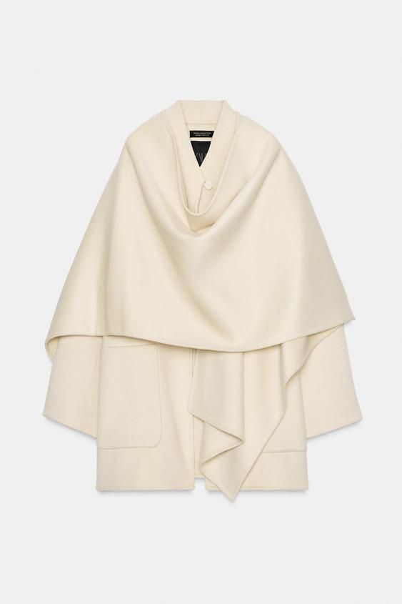 ZARA】ZW COLLECTION ウールケープコート8491/257/712 (ZARA/ポンチョ