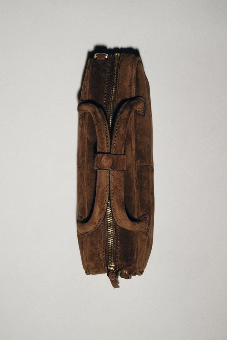 ZARA】スプリットスエード ミニボストンバッグ 6332/610/700 (ZARA