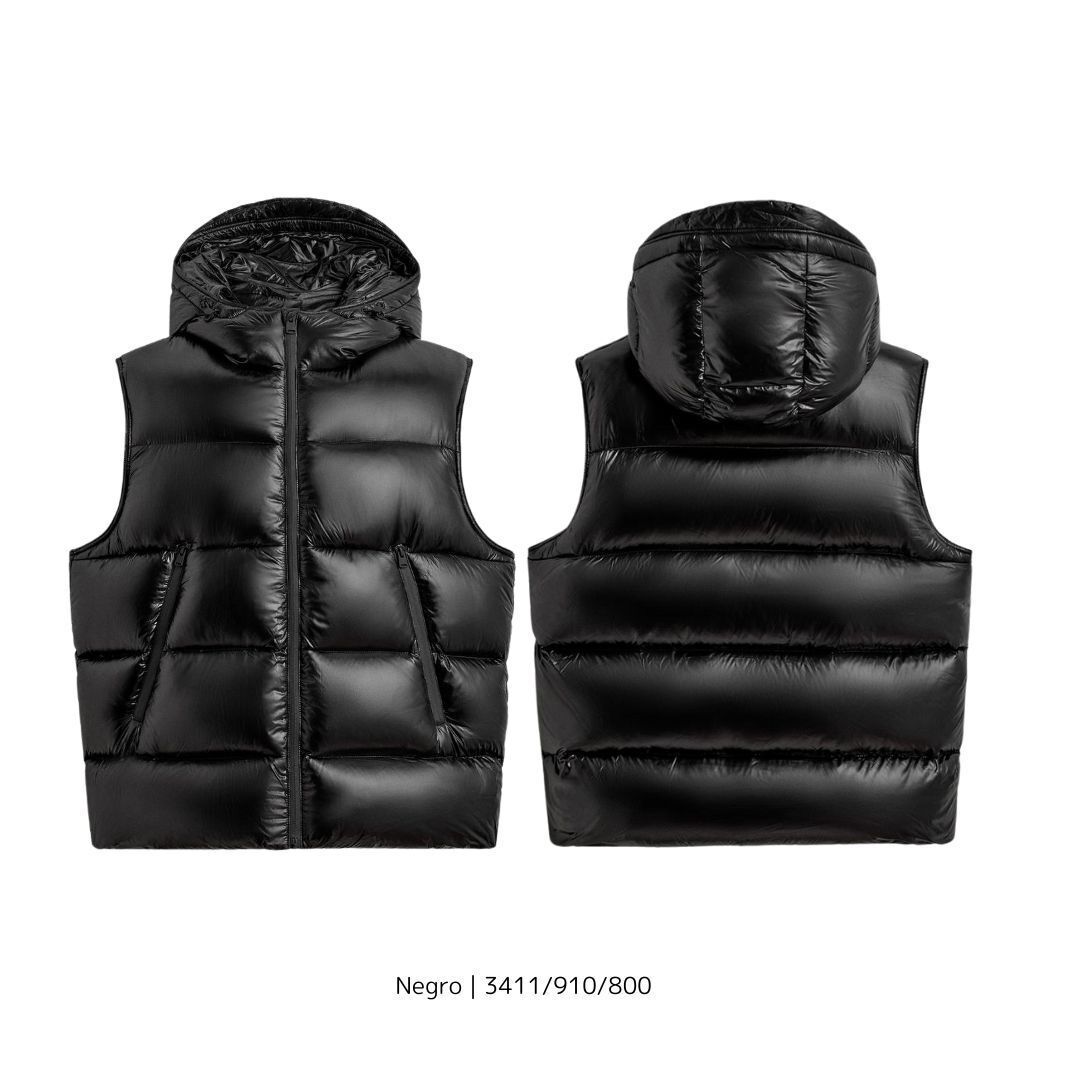 ZARA】100%フェザーダウンベスト 3411/910/800 (ZARA/ダウンベスト