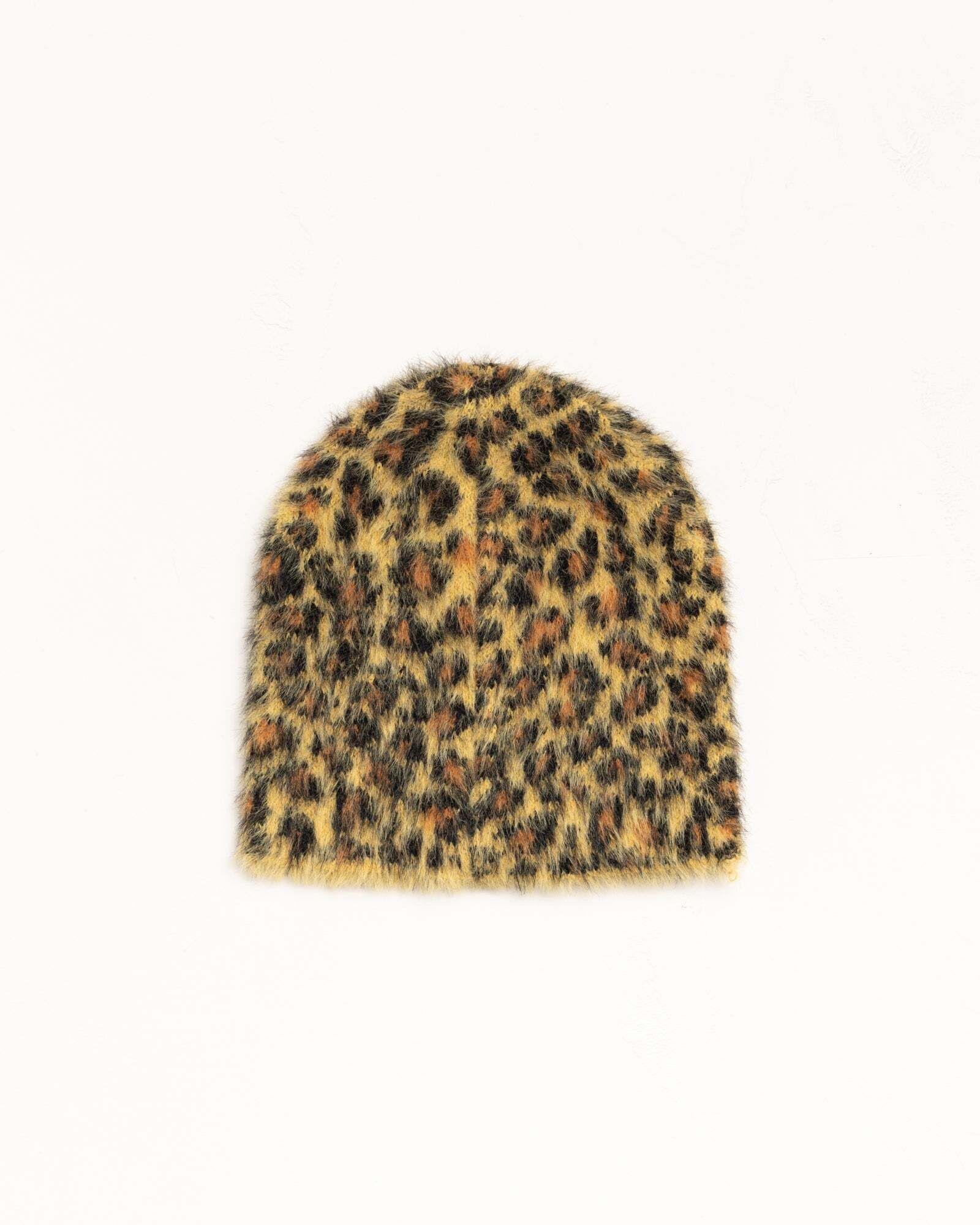 ☆STUSSY☆SKULLCAP LEOPARD ビーニー☆追跡可 (STUSSY/ニットキャップ