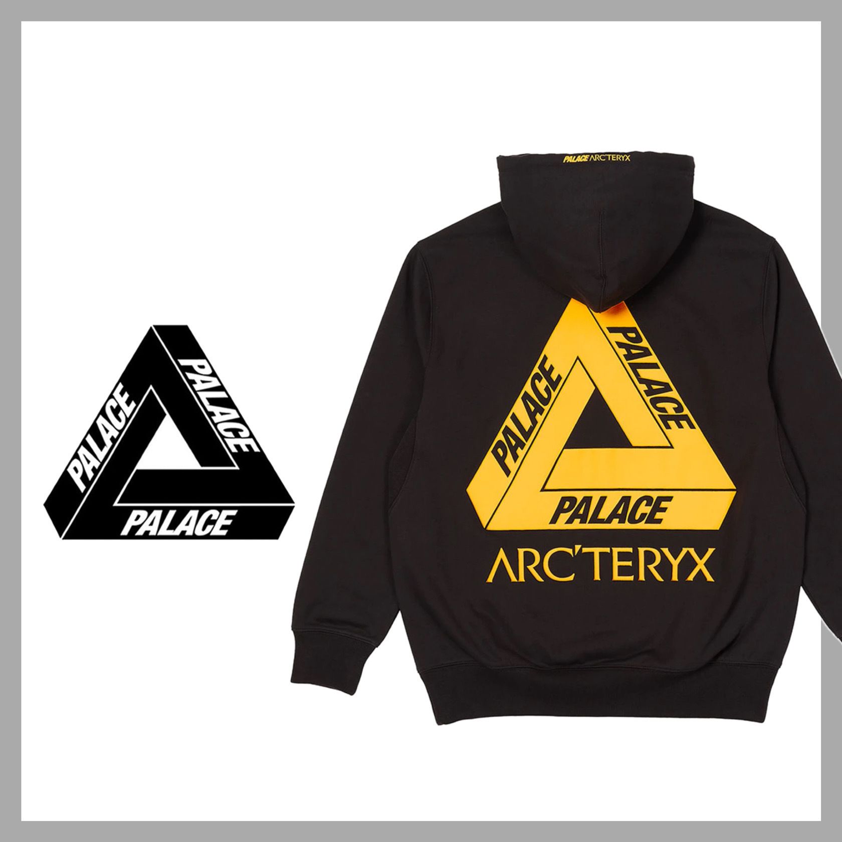 Palace Arc'Teryx スウェット パーカー ブラック (Palace Skateboards