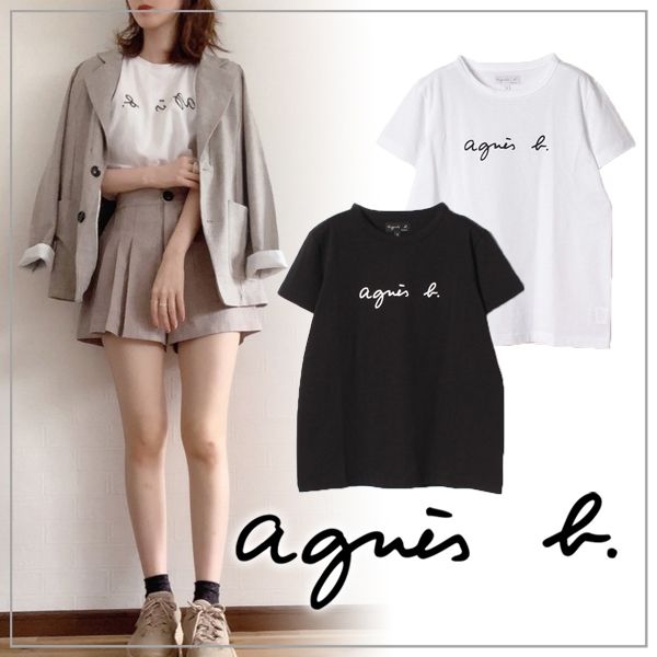 agnes b.】アニエスベー S137 TS ロゴTシャツ 半袖 (Agnes b/Tシャツ